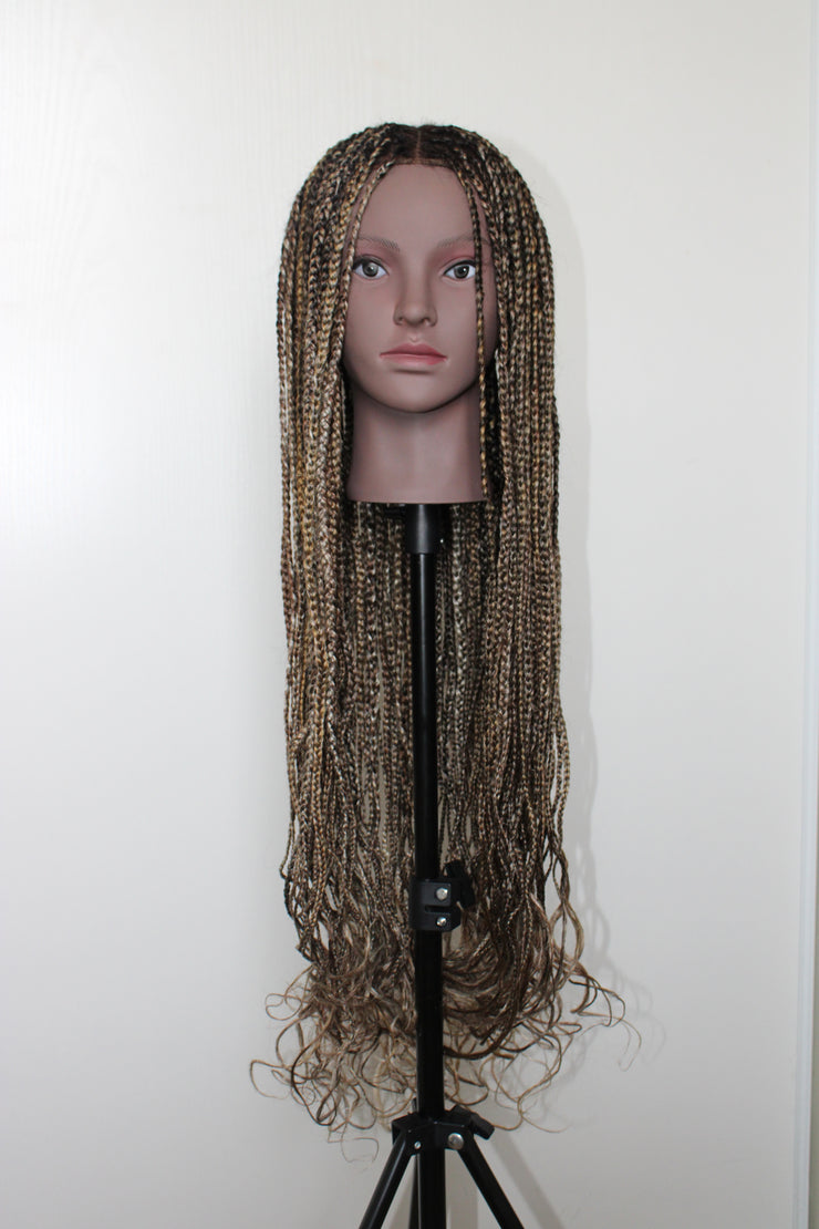 Braided wig Isis blond mix